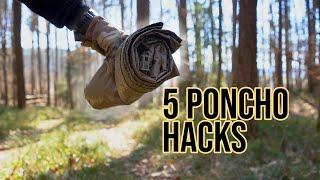 Survival Skills | 5 Poncho Survival Hacks | 5 Anwendungen, ein Multitalent