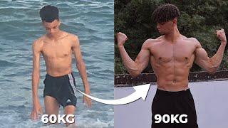 My 4 Year Body Transformation From Skinny To Muscular 18-22