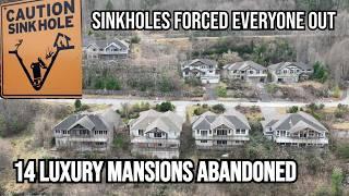 How SINKHOLES Caused A NEIGHBORHOOD Of MANSIONS To Go ABANDONED