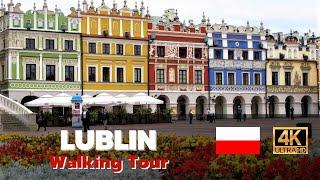 Walking Tour of LUBLIN 4K  (60fps UHD)