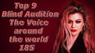 Top 9 Blind Audition (The Voice around the world 185)