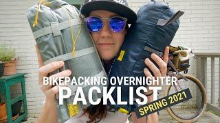 How I pack for an overnight bikepacking trip - spring 2021 packlist