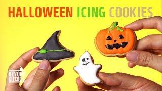 할로윈 아이싱 쿠키 만들기 / Making Halloween Icing Cookies / ハローインクッキー作り