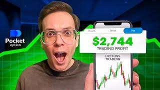 POCKET OPTION TRADING STRATEGY | HOW I EARN $2,744 EASY | MY SECRET TRADING STRATAGIES FOR EVERYONE