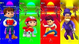 Paw Patrol Team Ryder vs Marshel vs Ryder vs Sky Coffin Dance Music Tiles hop Edm Rush