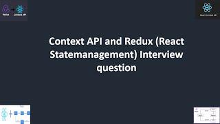 React Context API VS Redux Statemanagement Interview question? #react, #redux, #interview, #beginner