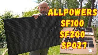 Flexible or portable solar panels ? Which one is better ? [Allpowers SF100, SF200, SP027]