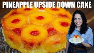 How to make moist Pineapple upside down cake | Villa Cocina