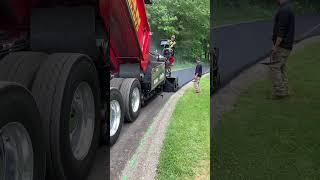 Smooth sailing ️ #americanpavement #raisedonblacktop #paving #leeboy #driveway #construction #short