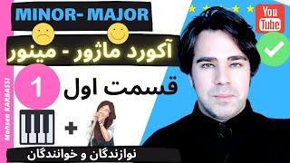 ۱  آموزش آکورد ها - روی پیانو | ماژور - مینور | برای نوازندگی و خوانندگی | به زبان ساده | قسمت اول