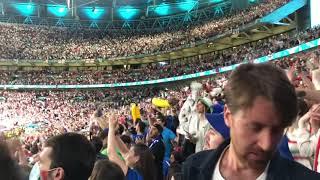 Fantastico! Freed from desire! Amazing singing. In Wembley stadium before extra time in euro final