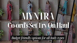 Huge Myntra Co-Ord Sets Haul! Plus styling tips to elevate these outfits.