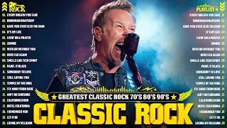 Best Classic Rock Songs 70s 80s 90s  Guns N Roses, Aerosmith, Bon Jovi, Metallica, Queen, ACDC, U2