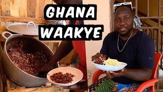 Ghana Street Food under $5 - Waakye for breakfast