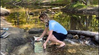 THIS MAKES ALL THE DIFFERENCE: Gold Panning with a Sluice Box | Reposting deleted video.