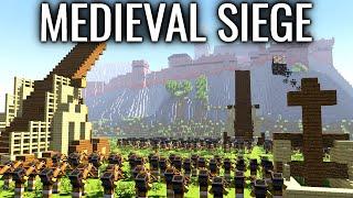 Siege of the Mountain Castle in Minecraft | MEDIEVAL WAR