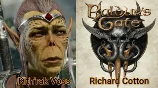 Character and Voice Actor - Baldur's Gate III - Kith'rak Voss - Richard Cotton