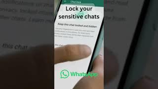 Chat Lock feature in whatsapp