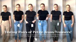 THE BEST PETITE JEANS BRANDS  - TESTING PETITE JEANS SO YOU DON'T HAVE TO!