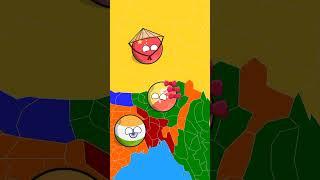 Bhutan become big in nutshell animation  #countryballs #nutshell #shorts