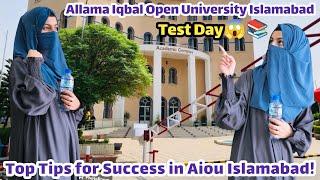 My Journey to AIOU's Islamic Studies Entry Test || Allama Iqbal Open University Islamabad || vlog