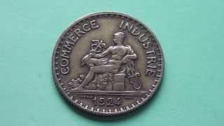 Commerce Industrie - Old coin of France from 1924 in HD