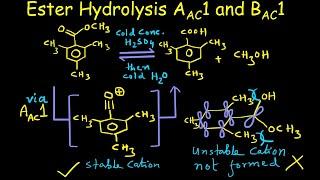 Ester Hydrolysis L-03 | Acid Catalyzed and Base promoted Ester Hydrolysis | Aac1 and Bac1 Mechanisms