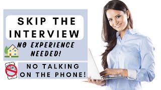 No Interview No Phone! Background Noise OK No Experience Remote Work From Home Jobs 2025