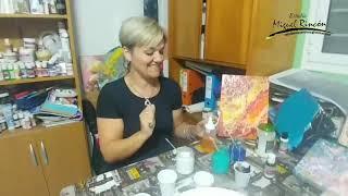 Como hacer Técnica Pouring, Celulas o Fluidos en Pintura Decorativa y Manualidades con Miguel Rincón