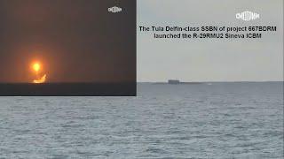 The 'Tula' Delfin-class SSBN launched the R-29RMU2 Sineva ICBM.