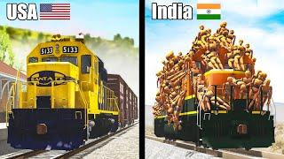 USA vs India - Funny Differences - Beamng drive