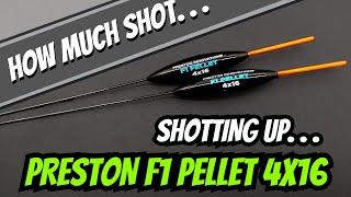 Match Fishing Rig Guide - Shotting Up A Rig - Preston F1 Pellet 4x16 - How Much Shot.....?