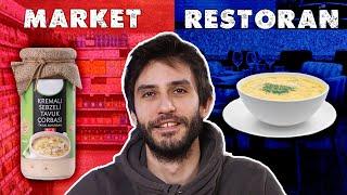 MARKET vs. RESTORAN YEMEKLERİNİ DENEDİK!