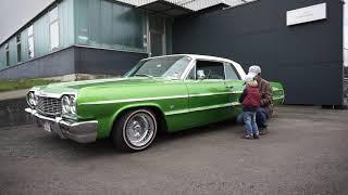 My son hitting switches on my 64 Impala Lowrider