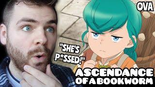 THE EVIL DUDES ARE HERE?!! | ASCENDANCE OF A BOOKWORM - OVA PART 1 & 2 | New Anime Fan | REACTION!