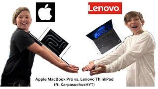 Apple MacBook Pro vs. Lenovo ThinkPad (ft. KarpasuchusHYT)