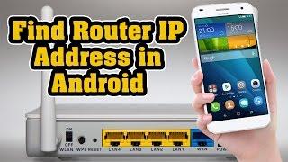 How to Find Router IP Address in Android Iphone or Ipad