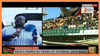 Kenyans flock Raila Odinga stadium in Homa Bay for 62nd Madaraka Day celebrations