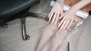 long nails scratch apple plastic pantyhose