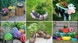 DIY garden decor from recycled materials  120+ Ideas for a garden of tires, plastic bottles, wood