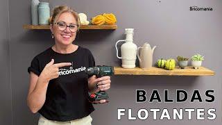 Instalar baldas flotantes: Os enseñamos como colocar repisas flotantes // Bricomania