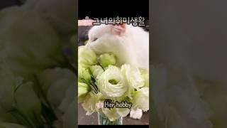 그녀의취미생활:누가꽃이야? #고양이 #고양이일상 #귀여운고양이 #일상브이로그 #주부브이로그 #cat #cutecat