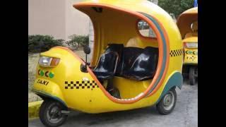 A Coco taxi ride in Havana