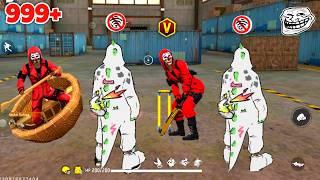 2D DINO No Internet Prank  999+ Prank With New Dino Bundle in LONE WOLF  Garena Free Fire 