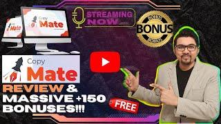 CopyMate ReviewBrand New A.I. Creates Marketing Copies In MinutesGet FREE +150 Bonuses