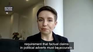 The Green Party offers to support an advertising code of conduct ahead of the next general election.