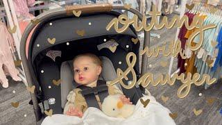 Outing with Reborn Baby Sawyer! Shop with Us | Kelli Maple