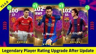 Legendary Players Rating Upgrade After New Update V3.4.0 In eFootball 2024 Mobile