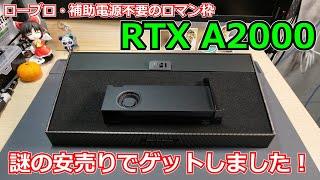 【グラボ】ロープロ・補助電源グラボの超ロマン枠！RTX A2000が何故かめっちゃお手頃価格に値引きされていたので実際に購入レビューしてみました！【RTXA2000】