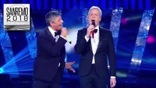 Sanremo 2018 - Il duetto di Fiorello e Claudio Baglioni